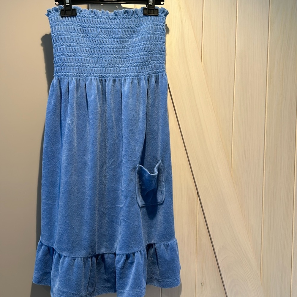 Juicy Couture *VINTAGE* Blue Cover Up / Loungewear Dress - size medium Y2K